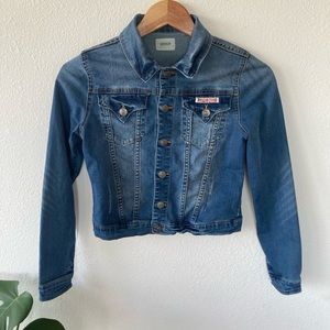 Hudson Denim Jacket Women’s Large Blue Jean Jacket Stretch